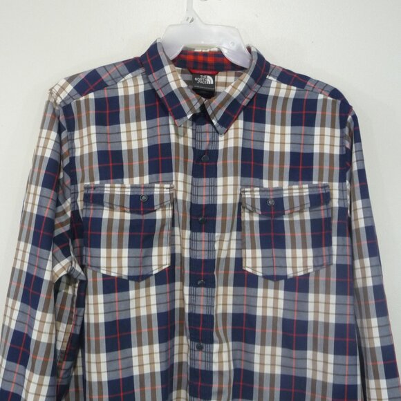 THE NORTH FACE SIZE XL SNAP FRONT SHIRT PLAID - Picture 2 of 9